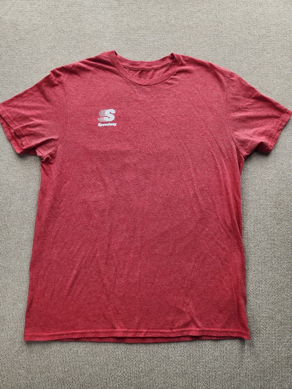 Speedway Men's M Red Graphic Coffee Logo Soft Cotton T-Shirt Short Sleeve